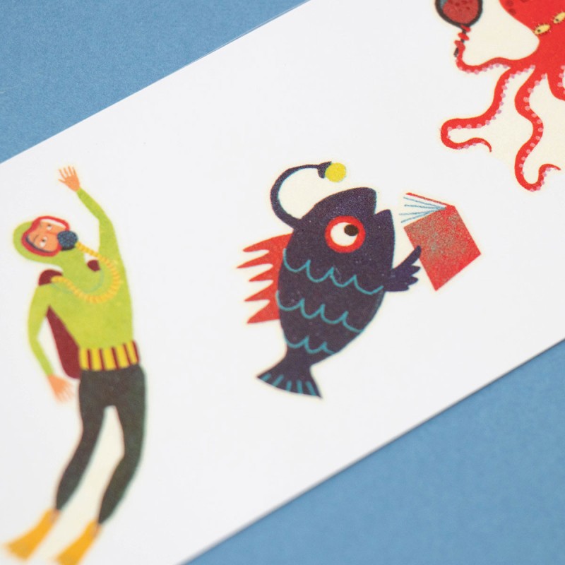 <p>10 ocean creature decals</p>